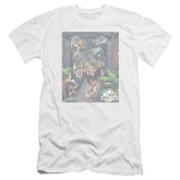 Jurassic Park Giant Door Men's Ultra-Soft 30/1 Cotton Slim Short-Sleeve T-Shirt